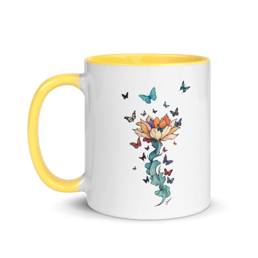 Mug couleur - papillon