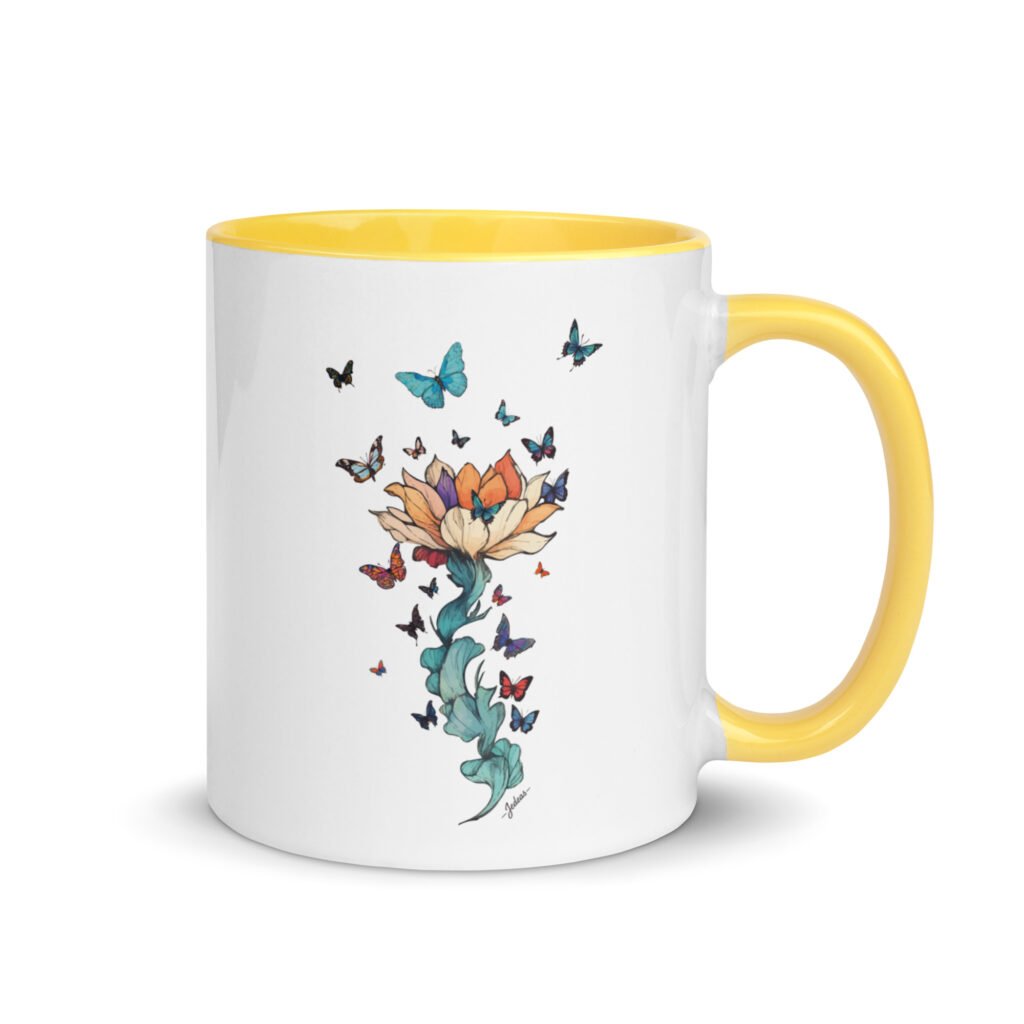 Mug couleur - papillon