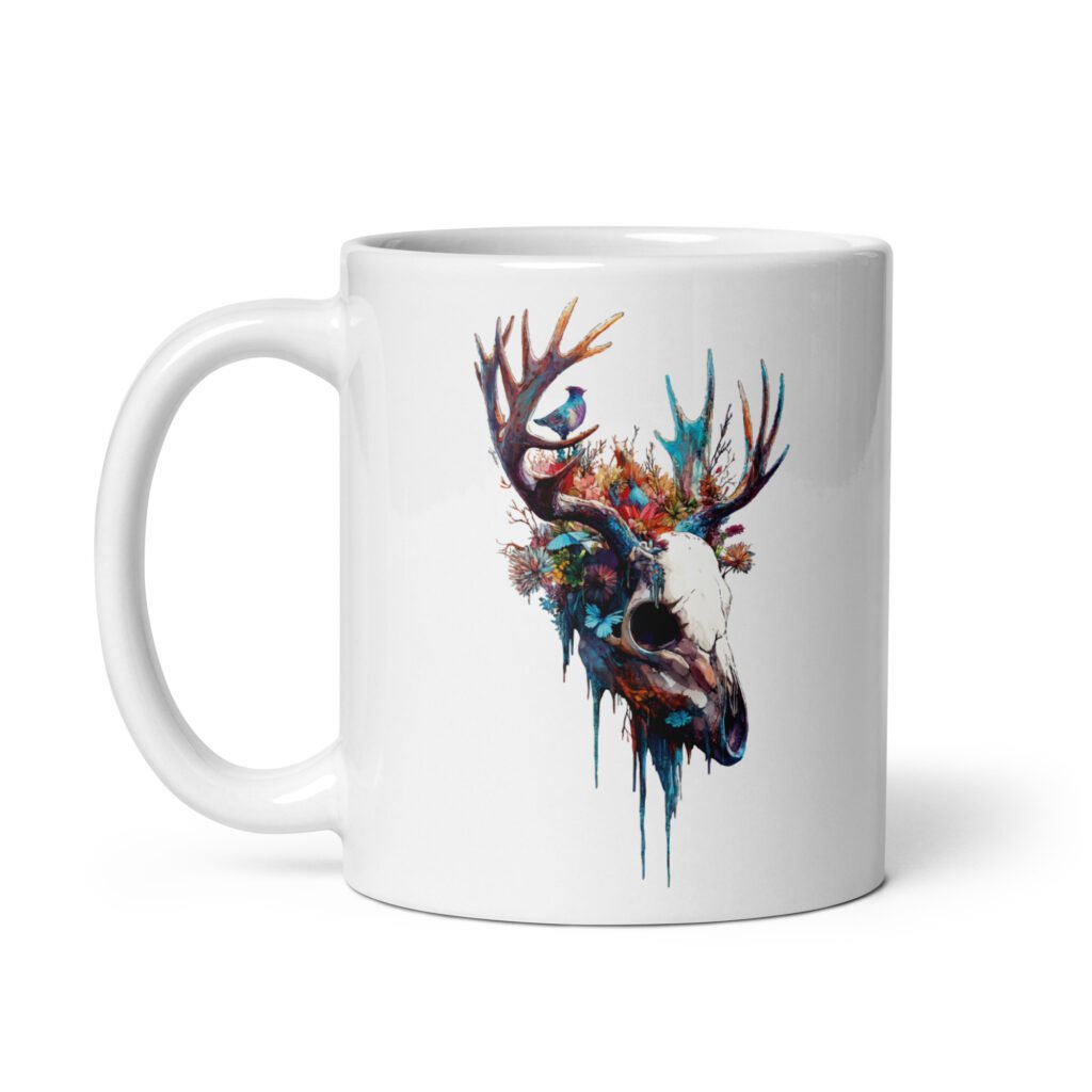 Mug blanc - Dreamy skull