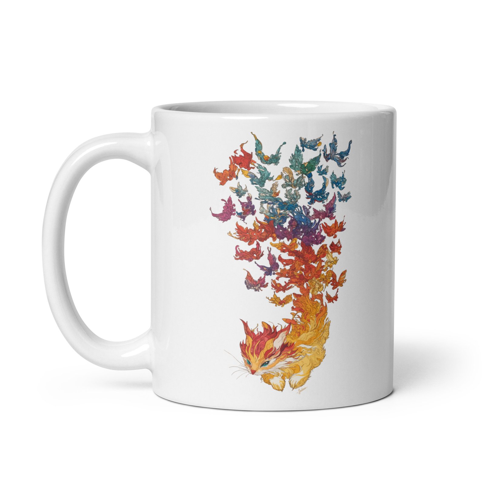Mug blanc - Magic cat – Image 2