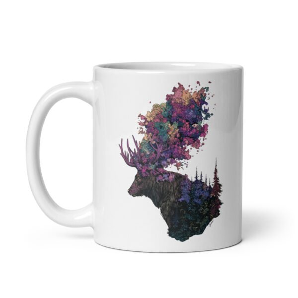 Mug blanc - cerf