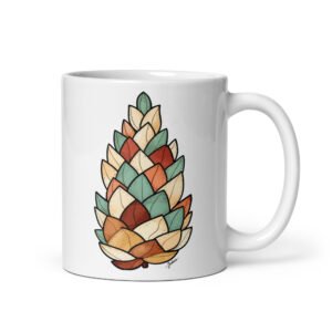 Mug blanc - Dreamy Pine Cone