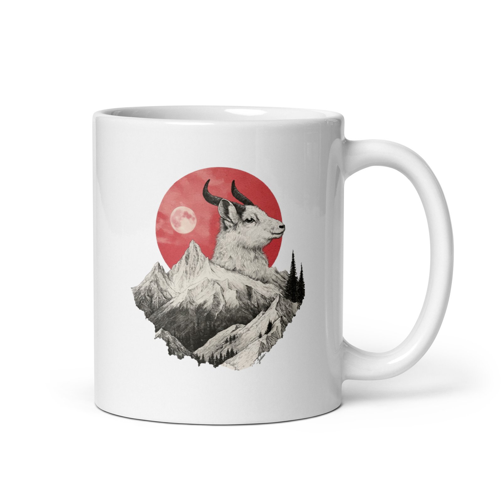 Mug blanc - mountain goat – Image 1