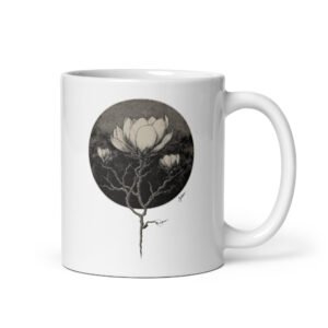 Mug blanc - Dark flower