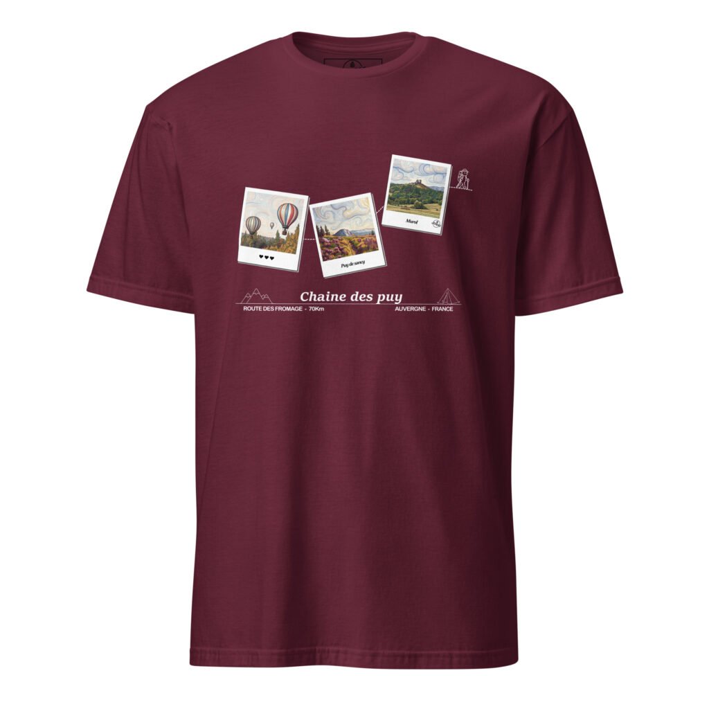 T-shirt unisex - chaine des puys
