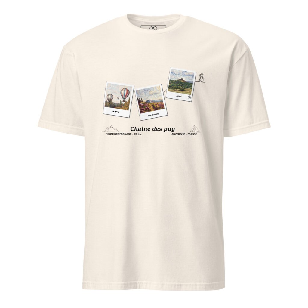 T-shirt unisex - chaine des puys