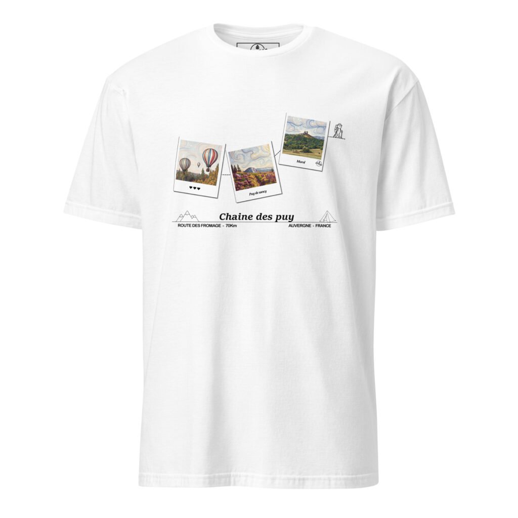 T-shirt unisex - chaine des puys